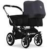 Bugaboo Donkey 2 Mono, carrozzina e passeggino 2 in 1 estensibile, nero/steel blue