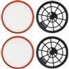 Chuancheng Set di filtri per Dirt Devil DD2650-1, DD2651-0, DD2651-1, DD2720 2620001, 2620002, 2 filtri di protezione motore + 2 filtri dell'aria di scarico