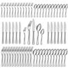 Gifcomda Posate Acciaio inox, Set di Posate Acciaio Inox da 60 Pezzi per 12 Persone, Set Posate Lucidissime, Coltelli Forchette Cucchiai Forchette per Dolci Cucchiaini, Lavabili in Lavastoviglie
