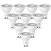 DIWUJI Lampadine LED GU10 da 7W, Day White 6000K, Equivalente a una Lampada Alogena 55W, 550 Lumen, AC 180-240V, Ampia Regolazione, Angolo del fascio di 36 gradi Lampadina Spot (Confezione da 10)