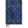 Paperblanks Agende 12 Mesi 2024 Velluto Blu, Verso - Mini (140 x 95), Inglese (Festività Internazionali)