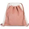 styleBREAKER Zaino a sacco con fodera in pile teddy,Rosa antico vecchio | unisex. Zaino in peluche, 44x42 cm (26 litri), ampio scomparto principale, spallacci regolabili (50-77 cm).