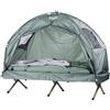 Semptec Urban Survival Technology Lettino da Campeggio: Tenda 4in1 con brandina, Sacco a Pelo Estivo e Materasso (Tenda Letto, Tenda da Letto, Bambini Giardino)