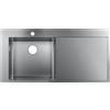 hansgrohe S71 lavello da cucina, 43331800, S715-F450 S71 acciaio inox spazzolato [Lavelli da Cucina > per Base Sottolavello a partire da 60 cm]