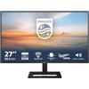 Monitor Philips Philips 27E1N1600AE - Monitor QHD da 27 pollici, altoparlante regolabile in altezza (2560x1440, 100Hz, HDMI 1.4, USB-C (65W PD), Hub USB) Nero