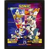 Pyramid International Poster 3D di Sonic the Hedgehog in 3D (Select Your Fighter Design) lenticolare 3D Wall Art e poster in cornice nera 25 cm x 20 cm x 1,5 cm - Merchandise ufficiale