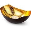 ROMINOX - Portacandela in metallo laccato, colore: marrone/oro, 16,3 x 11,1 x 6 cm