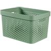 CURVER Vassoio Infinity da 17 litri, verde, 35,5 x 26,2 x 21,9 cm, plastica riciclata