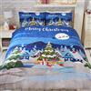 Bedlam Glow in The Dark-Xmas - Set Copripiumino, Multicolore, Multicolore, Doppio