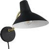 Trio Leuchten Wandleuchte Traveller 263470180, Metall Schwarz matt/Messing, exkl. 1x E27
