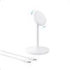 Anker Caricatore Wireless iPhone Stazione di ricarica, Certificato Qi2, Compatibile con MagSafe, Ricarica Rapida da 15W con cavo USB C, Compatibile con iPhone 17 Pro Max/Serie 16-12, AirPods(Bianco)