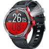 NONGAMX Orologio Smartwatch Uomo Orologi Watch: Smartwatch Uomo Arancio 1,53 Rotondo Touchscreen Fitness Contapassi Sport Tracker Chiamate Impermeabile Sanguigna Pressione Bluetooth Compatibile Android iOS