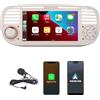 Autoradio Per Fiat 500 2007-2015 Con CarPlay/Android Auto - 7 Pollici, Bluetooth, USB - Foto 7