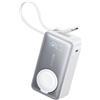 Anker MagGo Power Bank Magsafe per Apple Watch, Portatile e Compatta da 10000mAh 35W Max, Batteria Certificata, Cavo USB-C Incorporato, per iPhone 17 Pro Max/Serie 16-12, Samsung, iPad, AirPods