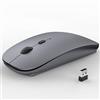 CBLBKID Mouse senza fili, silenzioso, mouse ottico wireless 2,4 G, con ricevitore USB, 3 DPI regolabili per computer, PC, notebook, MacBook