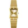JewelryWe Orologio da polso da uomo e donna, al quarzo, analogico, rettangolare, in ceramica, per partner, con strass, nero, bianco, regalo di San Valentino, Orologio da donna in oro, Bracciale