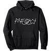 Cute Cat Funny Shop Meow Cute Cat Face Frase divertente per i fan dei gatti Felpa con Cappuccio