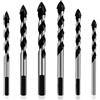 Flintronic Punte per Legno, 6 Pezzi Punte Trapano, Forstner Drill Bit Set, per Ceramica, Muro, Legno, Metallo (4, 6, 6, 8, 10,12mm) …
