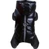 Izefia Cappotto del Cane Antivento Giacca Fredda 4 Gambe Tuta Calda Invernale Vestiti Spessi Della Neve Cotone Cappotto del Cane per Il Piccolo Gatto Medio