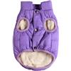 JoyDaog Fleece foderato caldo cane giacca per cucciolo inverno freddo tempo, morbido antivento piccolo cane cappotto di JoyDaog, Viola S