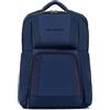 PIQUADRO, Computer and iPad© backpack with pockets for Air, BLU