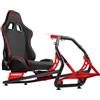 OPLITE GT3 SUPERFAST - Abitacolo di simulazione auto, sedile da corsa e telaio tubolare per volanti Logitech e Thrustmaster