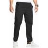 ZOXOZ Pantaloni Cargo Uomo Pantaloni Tuta Uomo Cotone Elasticizzati Pantaloni da Lavoro Uomo Multi Tasca Blu Denim L
