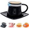 Hengrongshen Tazza One Piece, Anime Sabo One Piece Tazza Caffe, Ceramica One Piece Tazze da The con Piattini, Tazze Colazione, Anniversario, Regalo Natale (Sabo)