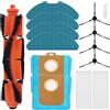 Fixbetter Set di accessori per robot aspirapolvere Philips Homerun serie 3000 XU3100/01 XU3110/02 XU3000/01 XU3000/02, 1 spazzola per rotelle, 2 filtri HEPA, 4 salviette, 2 sacchetti per polvere, 4