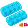 Webake Set di 2 Stampi per Cubetti di Ghiaccio in Silicone Diamond Ghiaccio Stampo per uso Alimentare, Riutilizzabili, per Whisky, Cocktail, Succhi e Bevande