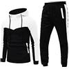 Kobilee Tuta Cotone Leggero Uomo in Felpa con Cappuccio e Pantalone Set Jogging Tuta Completa Elegante Invernale Tracksuit Traspirante Tute da Ginnastica Fitness Lunghe Tuta Sportiva Tuta Felpata