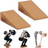 Jinsihou Squat Wedge Block antiscivolo Slant Board Calf Stretcher, 2 pezzi per caviglia, ginocchio, gamba, rampa inclinata resistente per tallone, squat, squat, stacco da terra, yoga, pilates, fisioterapia