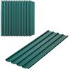 Outsunny Set 12 Pannelli di Ricambio per Casette da Giardino in Acciaio Zincato con Fori, 129x45 cm, Verde