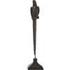 DRW Statuina di Un Pappagallo su piedistallo in Resina di Bronzo, 20,5 x 15,5 x 90,5 cm