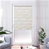Khome K-home Tenda a rullo doppia Klemmfix, Madrid, senza fori, con stampa ondulata, beige, 70 x 150 cm (larghezza x lunghezza)