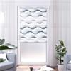 Khome K-home Tenda a rullo doppia Klemmfix, Madrid, senza fori, stampata, colore grigio, 55 x 200 cm (larghezza x lunghezza)