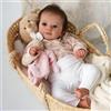 Scnbom 20inch 50cm bambole reborn femmina silicone bambolotti morbido che sembrano veri bambola realistica toddler occhi aperti neonato maschio
