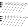 Yoaeyok 20 Pezzi Ganci per Pannelli Forati, Ganci per Pegboard in Metallo Ganci Triangolari Perforati Ganci Singoli per Espositori a Muro e Scaffalature da Negozio, 15cm