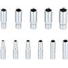 Joyan Set di Chiavi a Bussola Lunghe, 11 Pezzi Chiavi a Bussola, Chiavi Esagonali a Bussola, Set Chiavi a Bussola, Chiave a Bussola, 4-13 mm, Lunghezza 50 mm