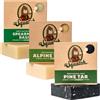 Dr. Squatch Tutte le saponette naturali per uomo, confezione da 3 barrette, catrame di pino, salvia alpina e basilico di menta verde