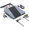 Alxum Unità CD Esterno per Computer Portatile DVD & CD con Lettore di Schede SD/TF e porte USB 2.0 USB 3.0, Disco CD Esterno USB e USB C per Laptop, Desktop, MacBook, Windows, Linux, Mac OS, Vista