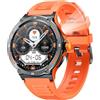 idomars Smartwatch Uomo Orologio Fitness Watch: Orologi Militare con Chiamate Bluetooth e Risposta Vivavoce Sport Smart Watch per Android Iphone 4ATM Impermeabile Digital Contapassi Polso con Torcia Elettrica