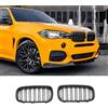 Hengjiayao Griglia Paraurti Anteriore per BMW X5 F15 X6 F16 2014-2019 | Nero Lucido Rene Sport Grill Anteriore renale Doppia griglia