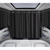 ZATOOTO Tende Divisoria Auto per Privacy Set di 3, Tendine Parasole Magnetica Auto per Bambini, Tenda Oscuranti Finestrini Laterale Camper per Viaggiare Pisolino Grande 180 x 126 cm