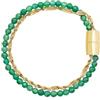 Breil, Collezione Magnetica System, Bracciale Donna in Acciaio Dorato Lucido Effetto Specchio, Pratica Chiusura con Magnete, Idea Regalo Donna