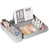 Homhut Organizer Cassetti Plastica, 18 Pezzi, Scatole Plastica Organizer, Contenitori per Cassetti Salvaspazio per Trucchi Cassetti, Cosmetici, Bagno, Cucina, Ufficio, Scrivania