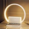RETEYUNG Lampada da comodino con funzione di ricarica,caricatore wireless da 10W,Sveglia Con Luce,Wake Up Light,10 Suoni Natura,Touch Dimmerabile,3 livelli di luminosità,Adatto per camera da letto.