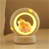 Wetry Luce Notturna Bambini Lucina Notturna Gatto Lampada da Comodino Cameretta Luci Notte Neonati Accessori Utili Lucetta Notturne Bimba Ricaricabile