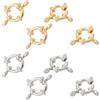 UNICRAFTALE 8 Pz 2 Colori 304 Fermagli Ad Anello A Molla In Acciaio Inox 12.5mm di Diametro Superficie Liscia Chiusura Dei Monili Fibbia Connettore per Creazione di Gioielli FAI DA TE