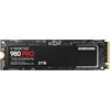 Samsung 980 PRO M.2 NVMe SSD (MZ-V8P2T0BW), 2 TB, PCIe 4.0, 7,000 MB/s Read, 5,000 MB/s Write, Internal Solid State Drive